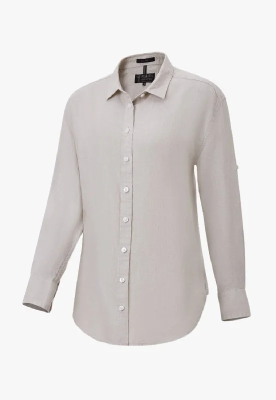 Massive Deals Pilbara Ladies Linen Long Sleeve Shirt