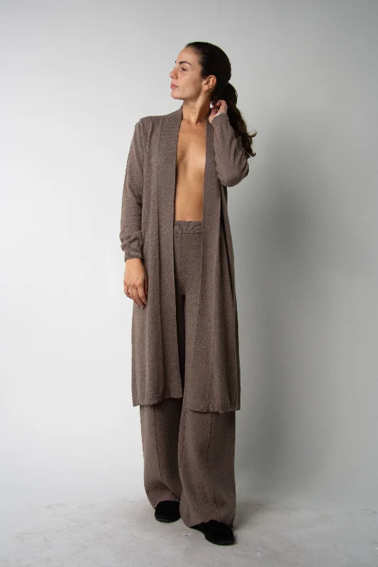 Pay Less Cashmere Mix Long Fine Cardigan