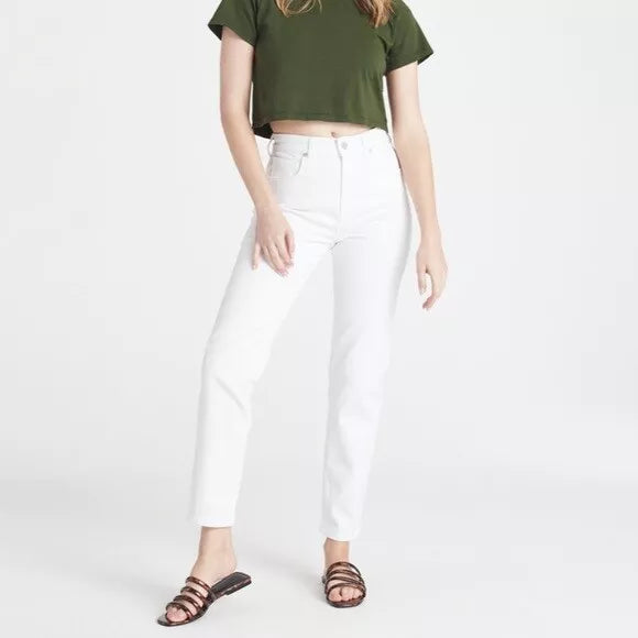Exclusive Savings CQY High Rise Friend Jeans White