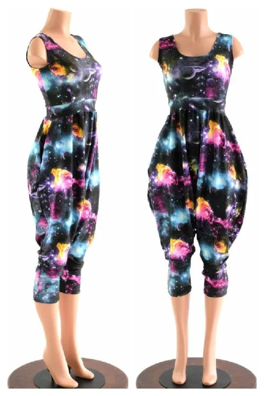 Weekend Savings Sensation Tank Top Drop Crotch Harem Jumpsuit