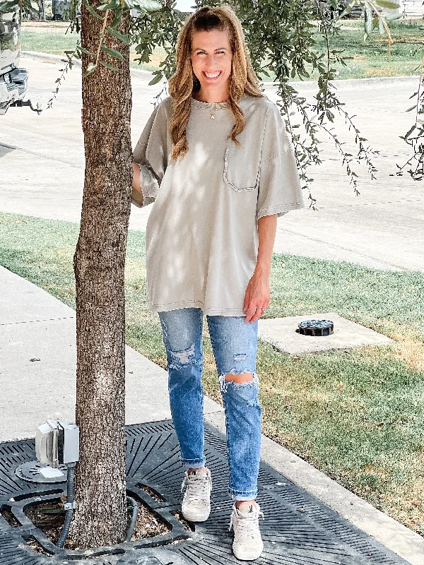 Discount Extravaganza Vintage Gray Tee