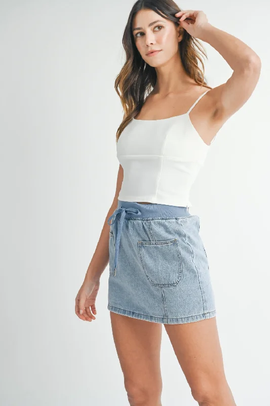 While Supplies Last MABLE Strappy Back Cropped Cami