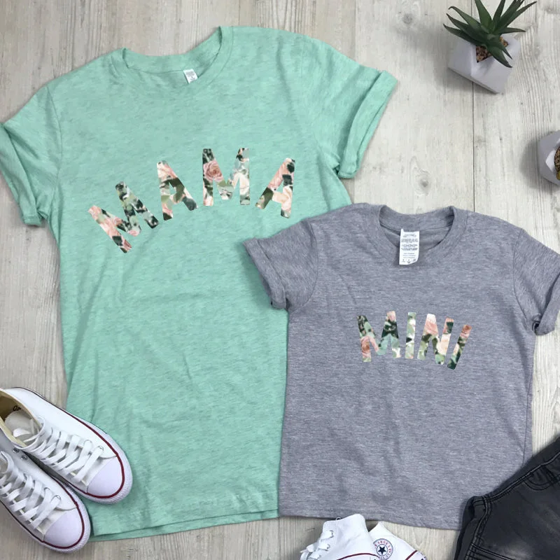 Extra Savings Mama & Mini Floral Matching T-Shirts