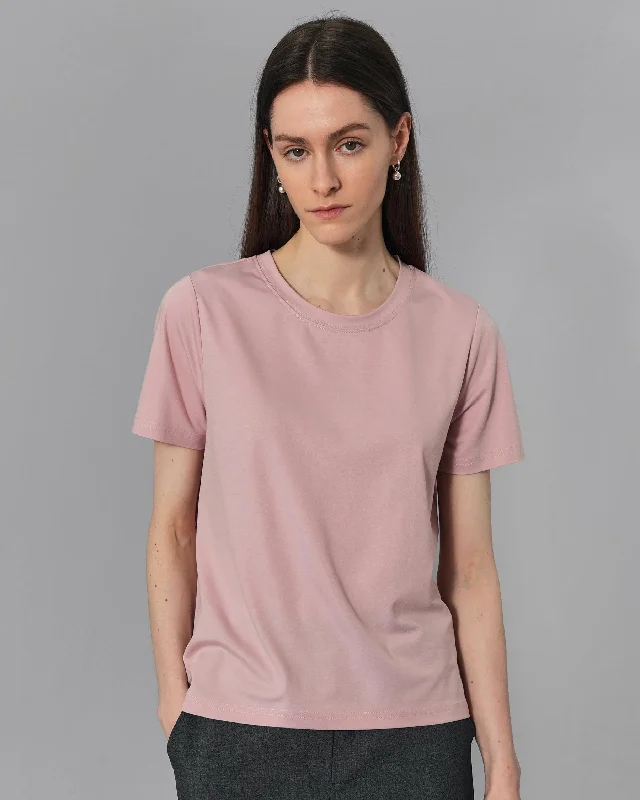 Hurry Up Plain Short-sleeved Cotton T-shirt