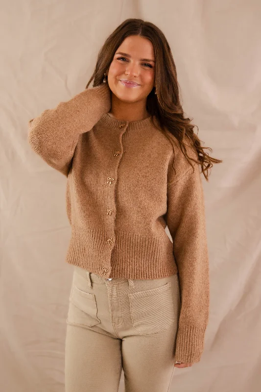 Your Weekend, Your Savings Totally Smitten Cardigan-Taupe