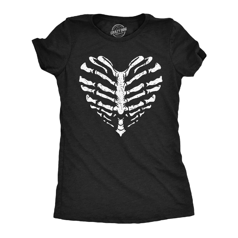 Weekend Discounts You Deserve Skeleton Ribcage Heart Women's T Shirt