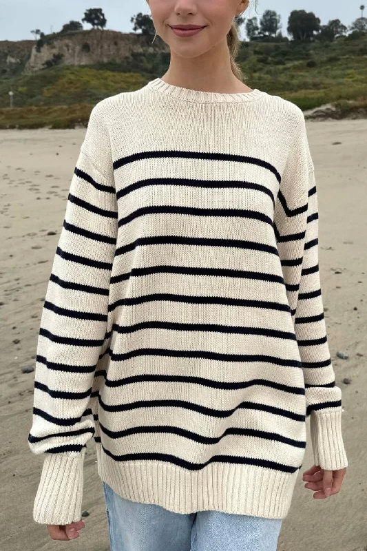 Weekend Savings Bonanza Brianna Cotton Thin Stripe Sweater