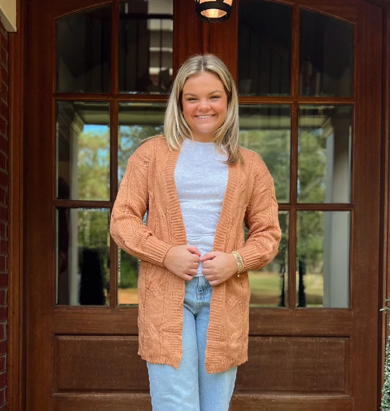 Weekend Steals Await Taylor Cardigan | Apricot