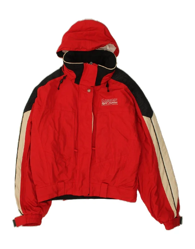 Factory Direct Sale VINTAGE Womens Hooded Windbreaker Jacket UK 18 XL Red Colourblock Factory Direct Sale VINTAGE Womens Hooded Windbreaker Jacket UK 18 XL Red Colourblock