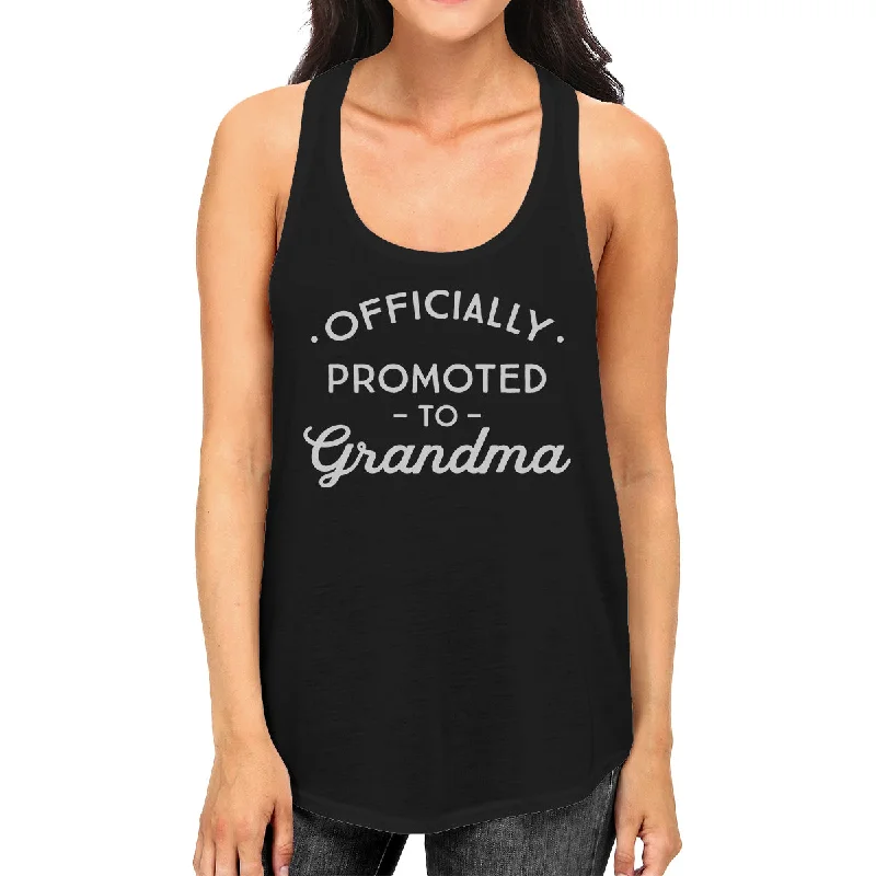 Get It Before It’s Gone Officially Promoted To Grandma Womens Black Tank Top