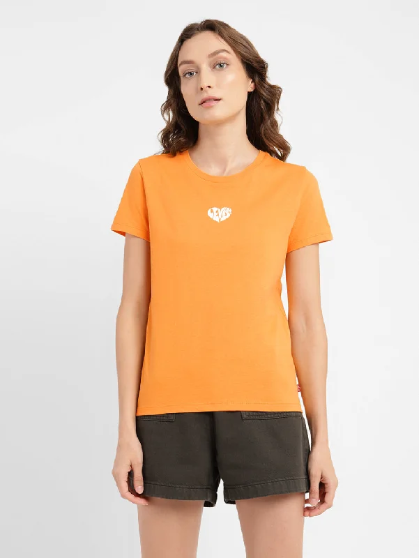 Weekend Savings Fiesta Women's Solid Crew Neck T-shirt