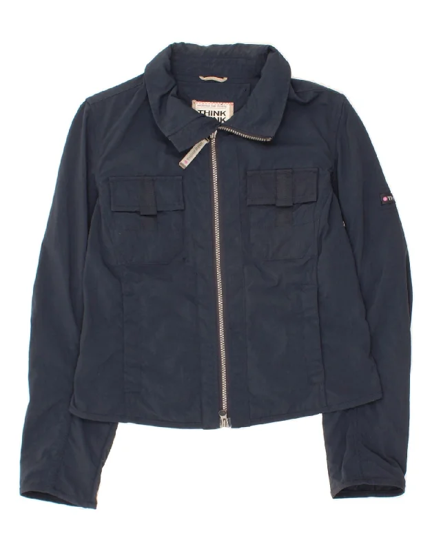 Stock Up and Save THINK PINK Womens Bomber Jacket UK 12 Medium Navy Blue