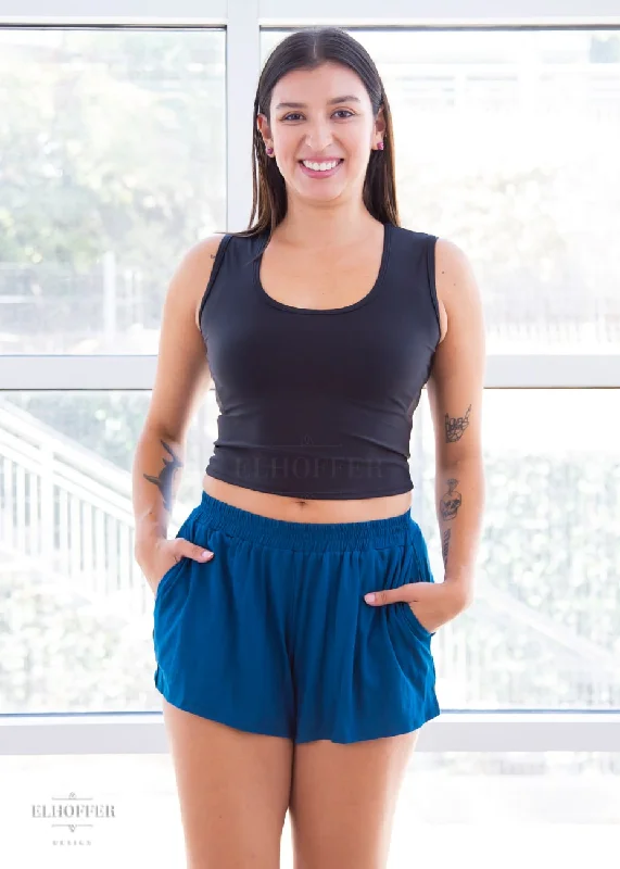 Crazy Savings Essential Cozy Lounge Short - Cerulean