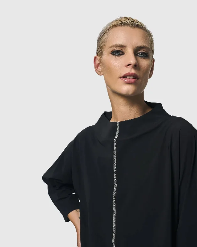 Closeout Deal Matrix Boxy Top, Black