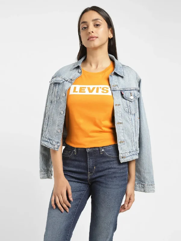 Members Only Women's Brand Logo Crew Neck T-shirt