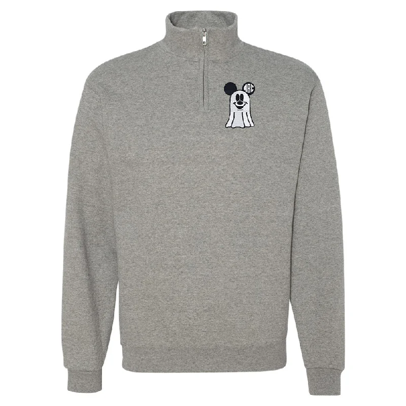 Unmissable Offer Monogrammed Mickey Ghost Quarter Zip Sweatshirt