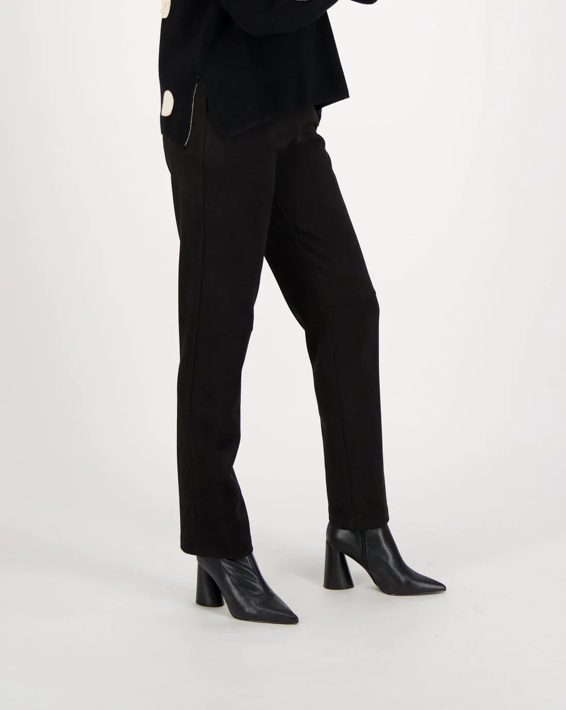Unmissable Offer Spanner Sale, 423817 Faux Suede Straight Leg Pant 50% Off Regular Price