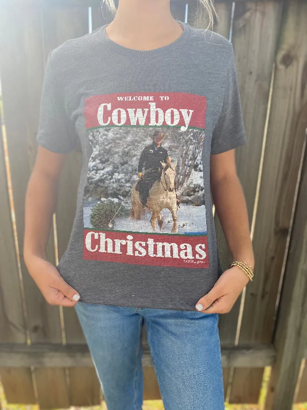 Act Fast Cowboy Christmas Tee