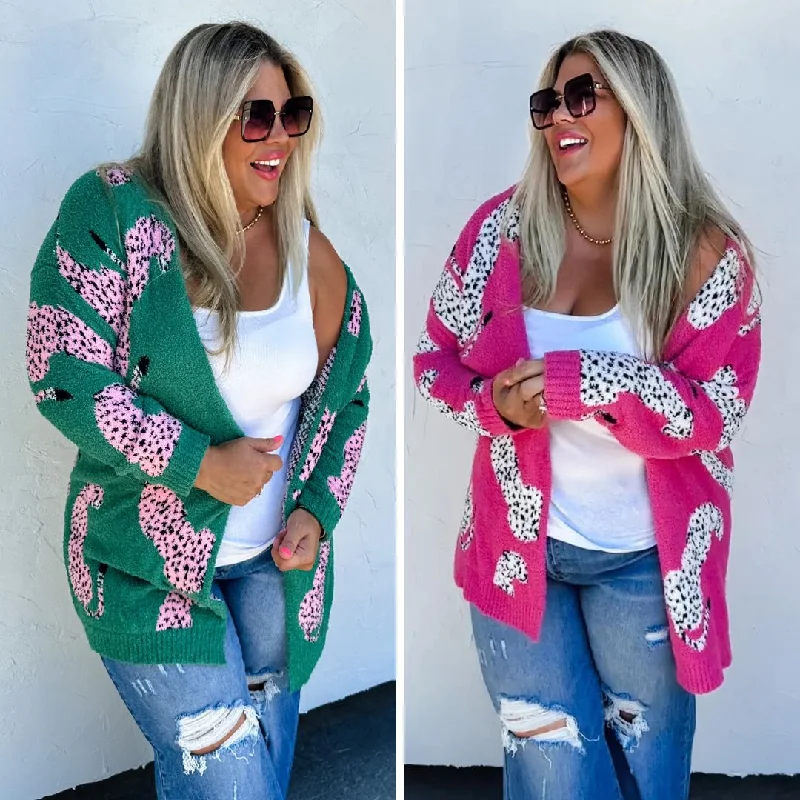 Midnight Madness PREORDER: Wild About It Leopard Cardigan In Two Colors
