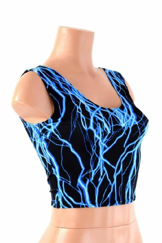 Weekend Specials to Grab Blue Lightning Crop Tank