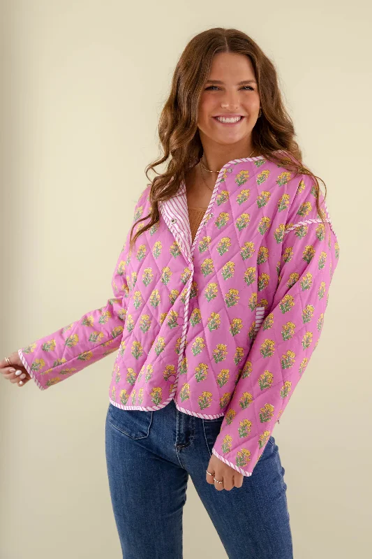 The Best Prices Blooming Where Planted Quilted Jacket