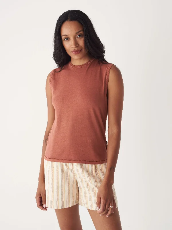 Instant Deal The Essential Tank Top in Terra-Cotta