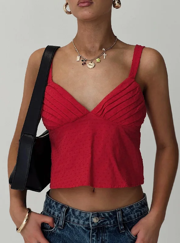 Weekend Deals That Thrill Prevost Cami Top Red