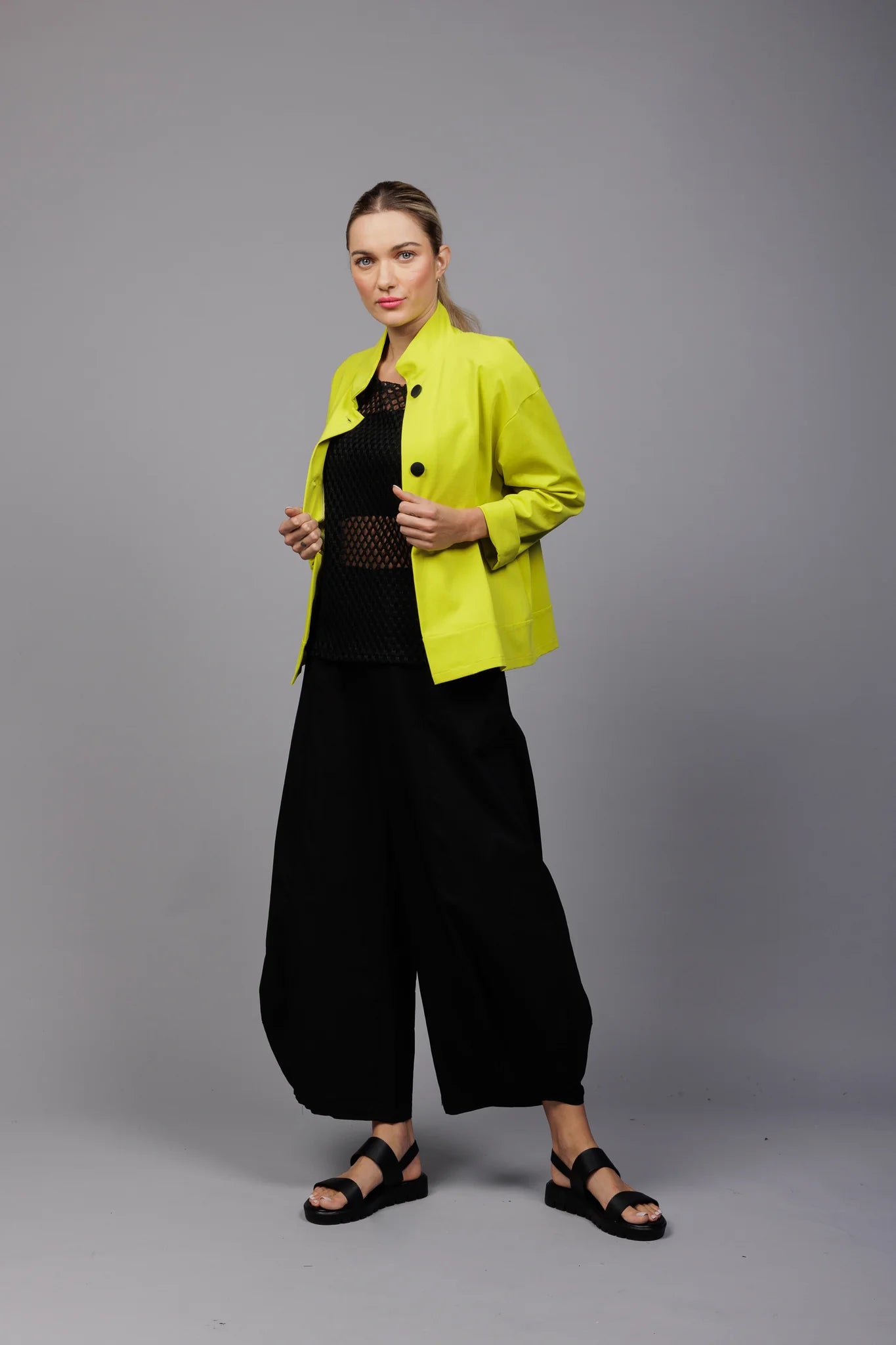 Final Clearance Paolo Tricot, SU6123 Lantern Pant Black