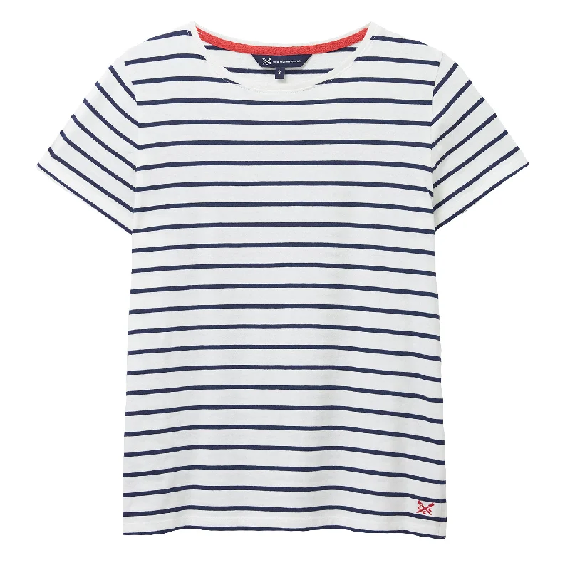 Super Bargain Crew Ladies Breton T-Shirt