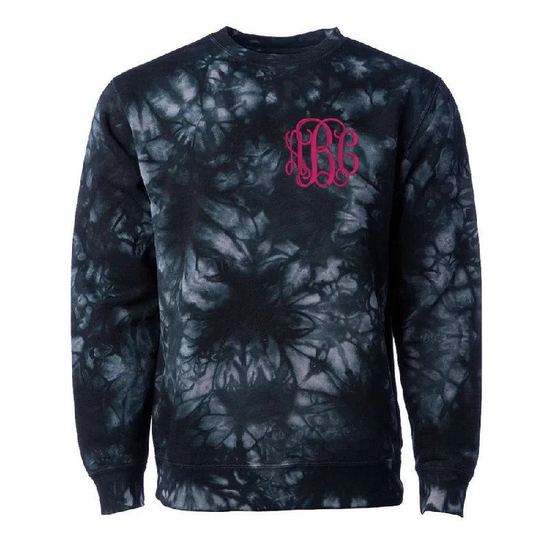 Weekend Specials Just for You Monogrammed Tie Dye Crewneck Sweatshirt