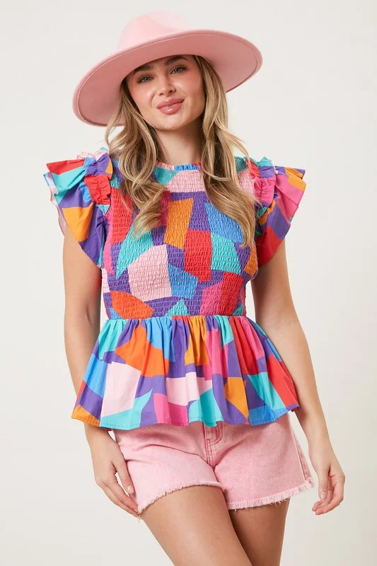 Super Discount Living Out Loud Poplin Top
