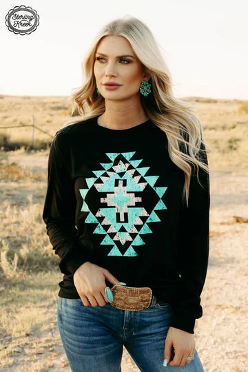 Weekend Shopping Extravaganza Icy Aztec Tee