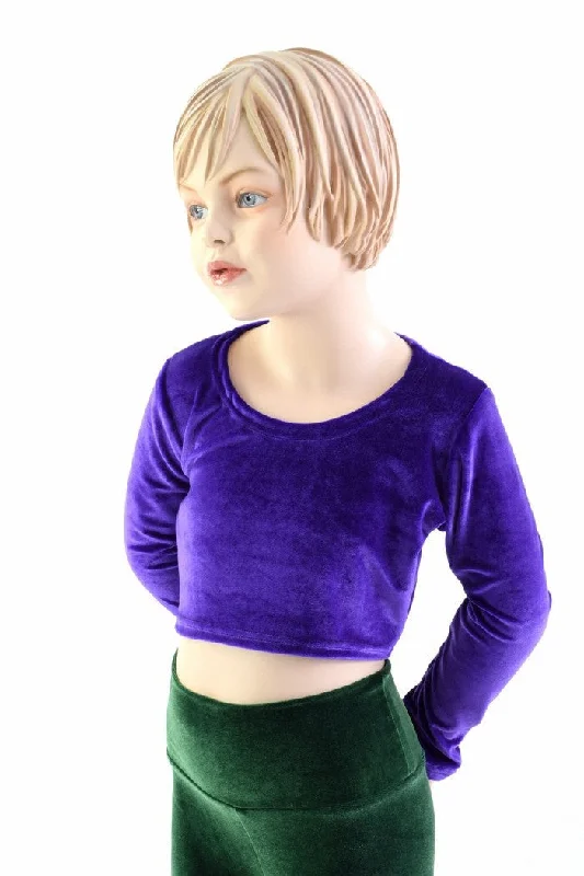 Weekend Deals That Sparkle Girls Long Sleeve Purple Top (TOP ONLY)