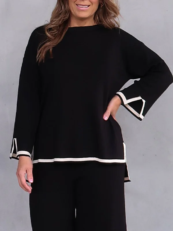 Shop and Save Megan Long Sleeve Knit Top