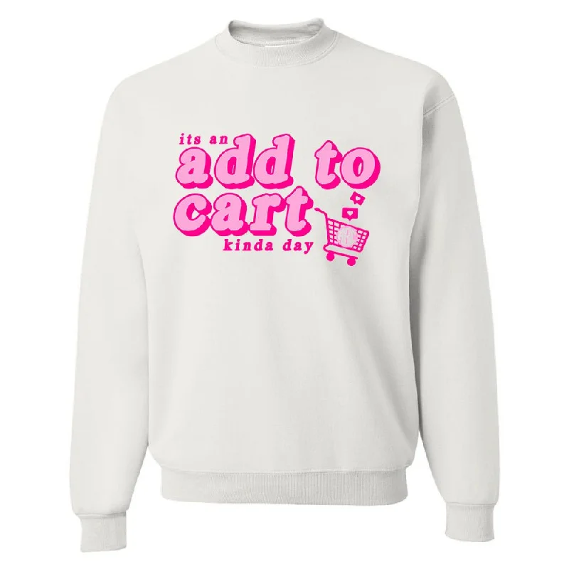 Flash Deal Monogrammed 'Add To Cart' Crewneck Sweatshirt