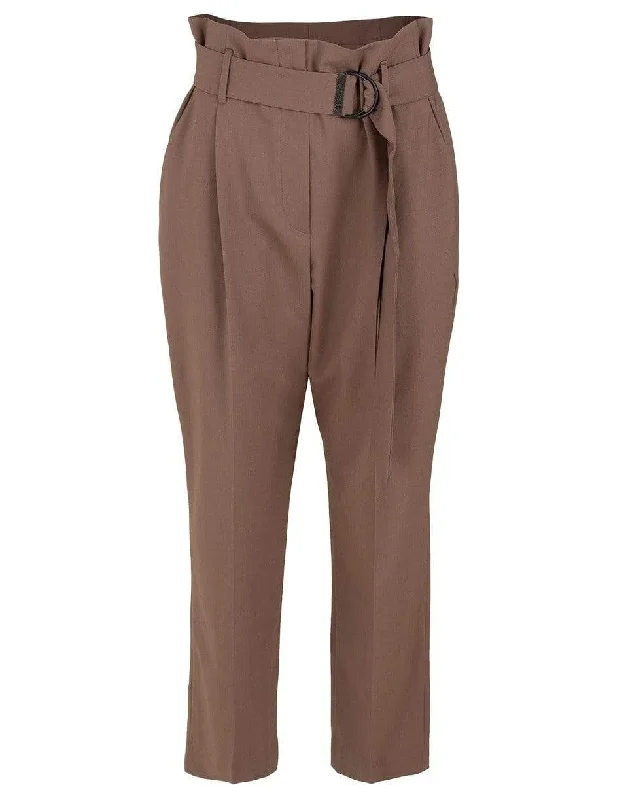 Clearance Items Tropical Wool D-Ring Belt Pant