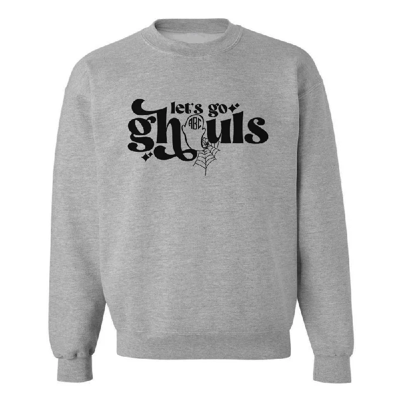 Weekend Deals to Make You Smile Monogrammed 'Let's Go Ghouls' Crewneck Sweatshirt