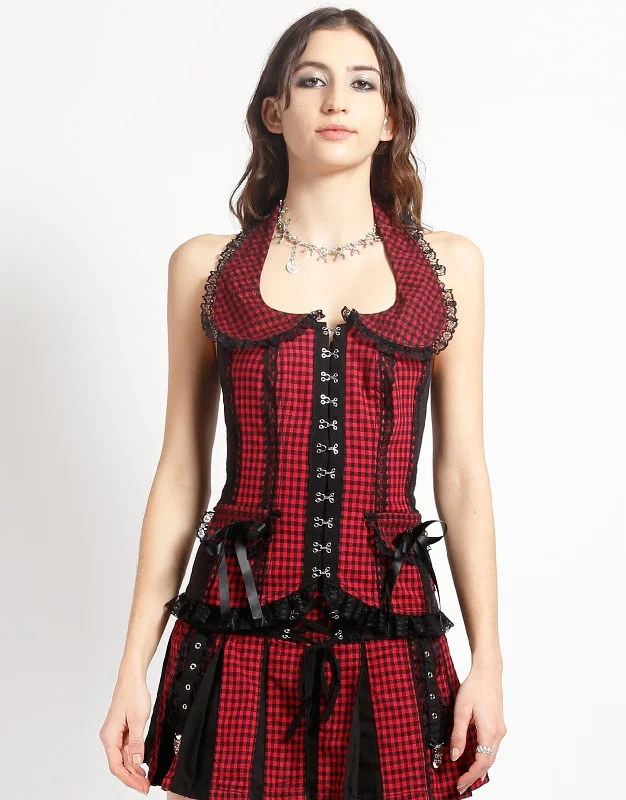 Exclusive Preview BO PEEP HALTER CORSET RED