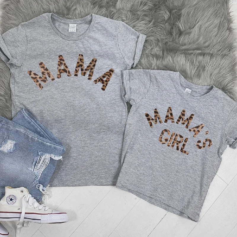 Now or Never Mama & Mama's Girl Leopard T-Shirts (MRK X)