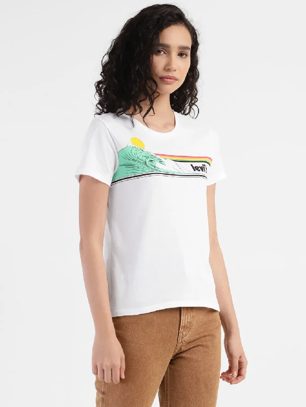 Weekend Deals That Spark Women's Graphic Slim Fit T-shirt