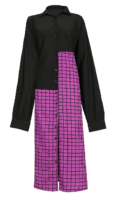 Limited Quantity Women's Basic Printed Block Detailing Tunic