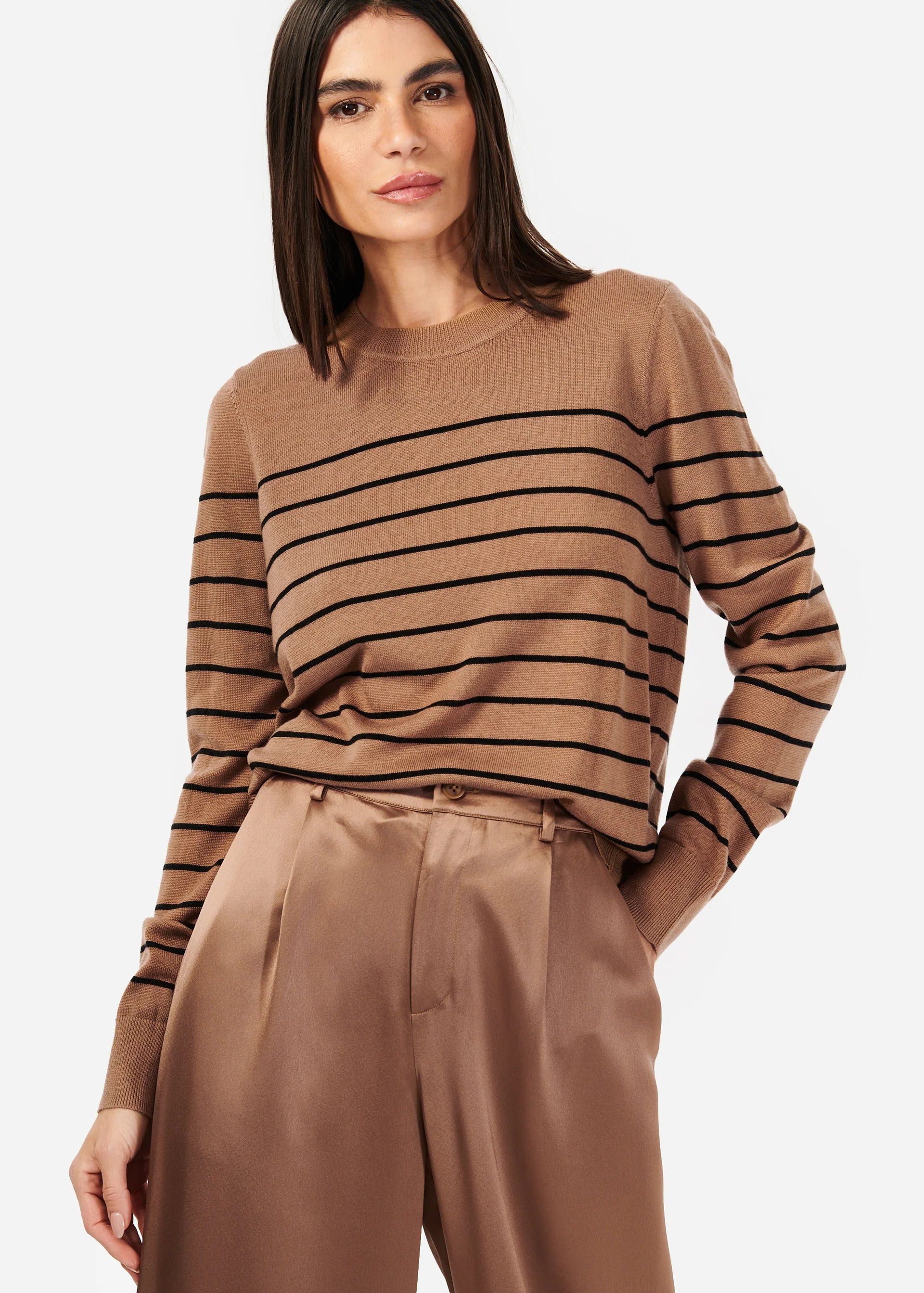 Special Savings Lucinda Sweater ~ Nutshell Stripe