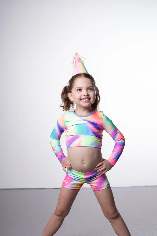 Weekend Deals That Dazzle Sprinkles Long Sleeve Crop Top
