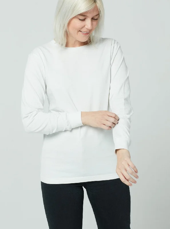 Lowest Rates Unisex Long Sleeve - White