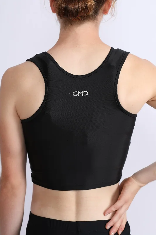 Mega Sale Black Lycra Crop Top