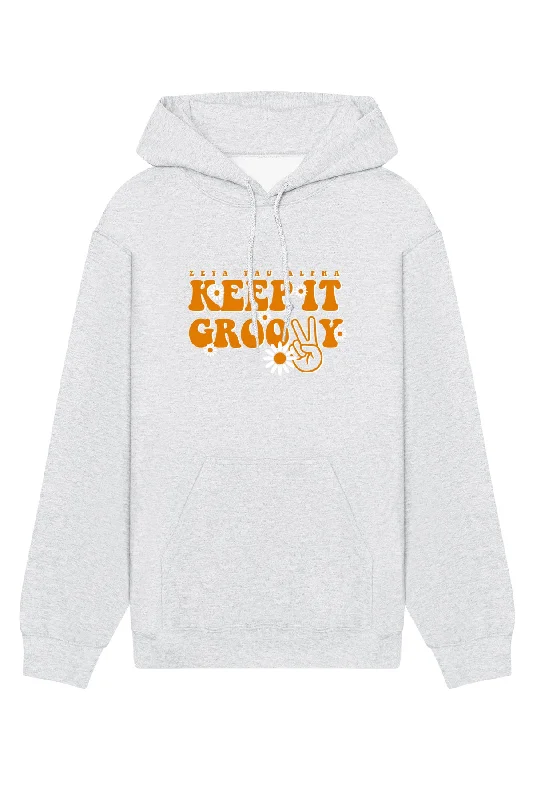Weekend Offers That Impress Zeta Tau Alpha Keep It Groovy Hoodie