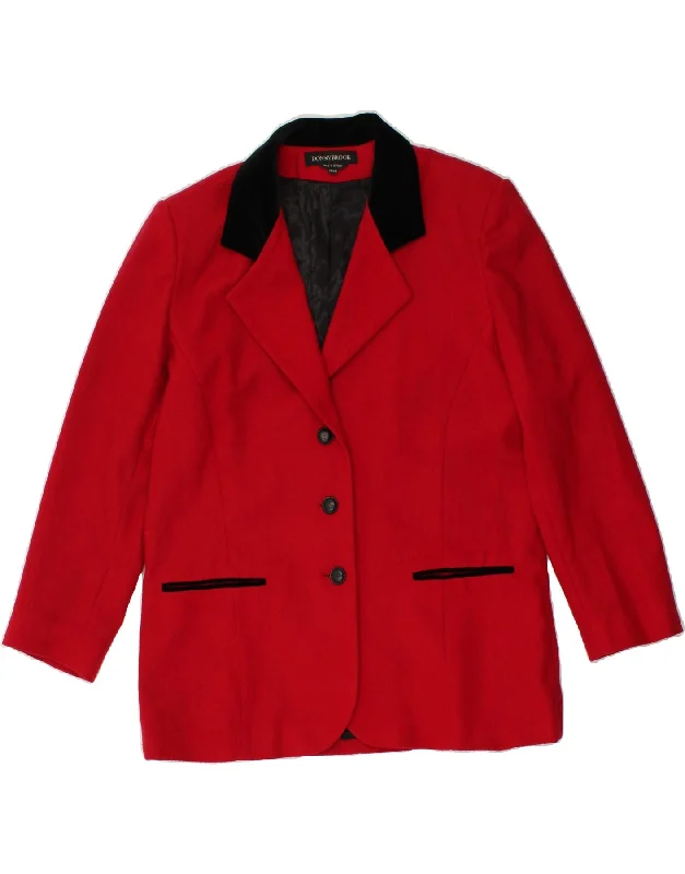 Big Savings DONNYBROOK Womens 3 Button Blazer Jacket UK 16 Large Red