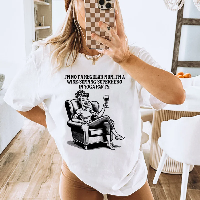 Today's Deal Wine & Yoga Pants T-Shirt