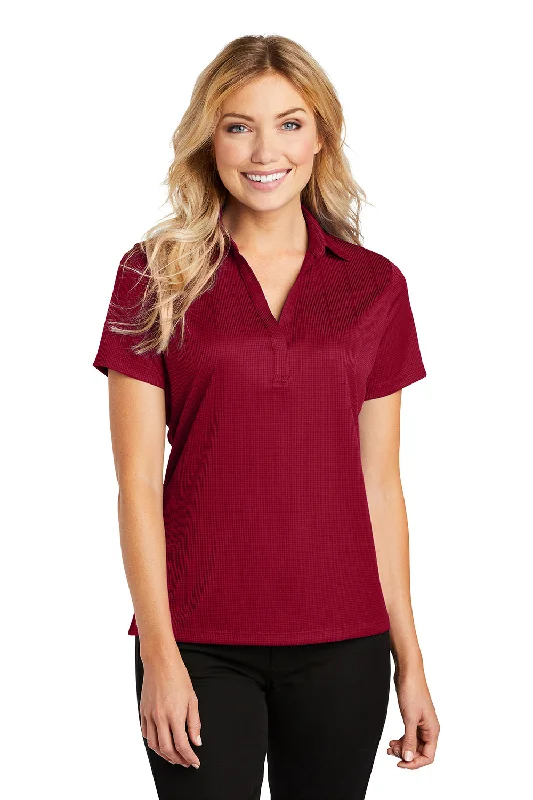 Weekend Specials to Celebrate Port Authority Womens Performance Moisture Wicking Short Sleeve Polo Shirt - Rich Red