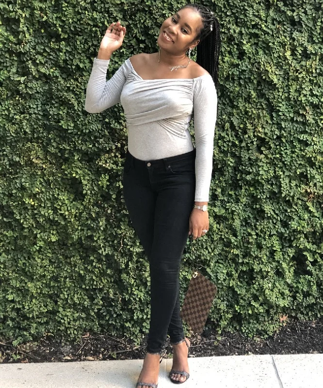 Loyalty Reward Draped Front Bodysuit